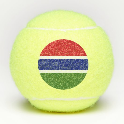 Balles De Tennis Drapeau Gambie (Devant)