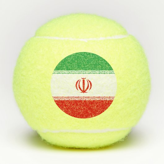 Balles De Tennis Drapeau Iran (Devant)