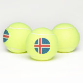 Balles De Tennis Drapeau Islande (Multiple)