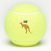 Balles De Tennis drapeau kangourou australien (Dos)
