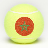 Balles De Tennis drapeau marocain (Dos)