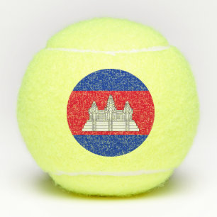 Balles De Tennis Drapeau patriotique du Cambodge