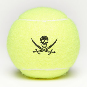 Balles De Tennis Drapeau pirate crâne épées croisées