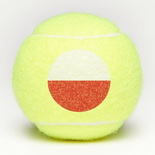 Balles De Tennis Drapeau polonais (Devant)