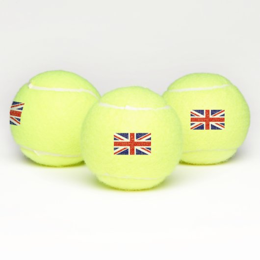 Balles De Tennis Drapeau Union Jack britannique (Multiple)