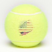 Balles De Tennis Drapeau USA (Dos)