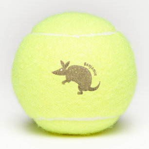 Balles De Tennis Drôle armadillo joyeux dessin animé