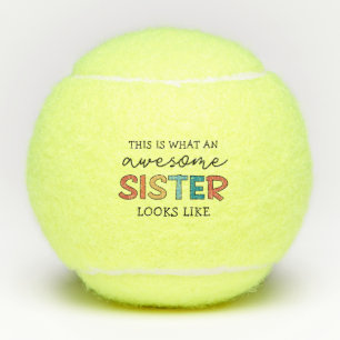 Balles De Tennis Drôle Awesome Soeur   Cadeaux pour la meilleure so