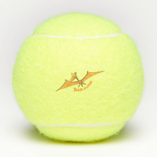 Balles De Tennis Drôle mignon dessin animé de pterodactyle volant o