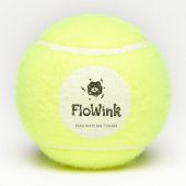 Balles De Tennis Drôle Visage (Dos)