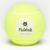 Balles De Tennis Drôle Visage (Dos)