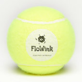 Balles De Tennis Drôle Visage (Dos)