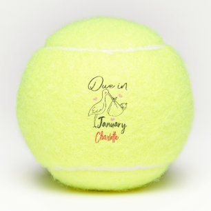 Balles De Tennis Échéance En Janvier Mignonne Swan Portant Un Nouve