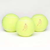 Balles De Tennis Élégant Script Jeux modernes Nom Personnalisé (Multiple)
