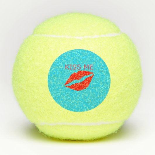 Balles De Tennis Embrasse-moi (Devant)
