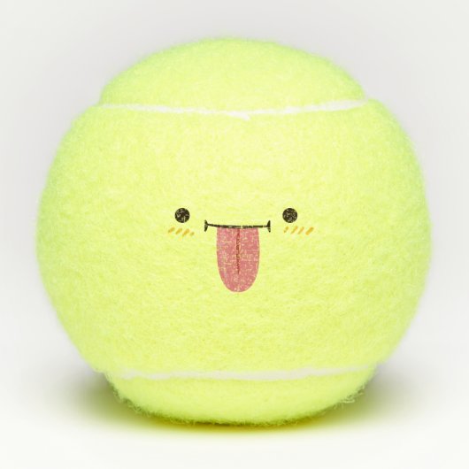 Balles De Tennis Emoji Kawaii Cute (Devant)