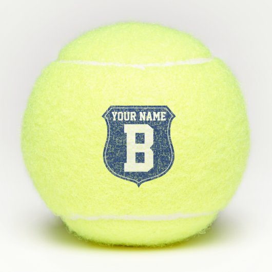 Balles De Tennis Ensemble nommé fait sur commande de cadeau de (Devant)