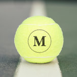 Balles De Tennis Équipe d'entraîneurs de joueurs personnalisés Mono<br><div class="desc">Créez votre propre personnalisation, personnalisées, moderne script noir / typographie monogramme initial monogrammed, 3 x ballons de tennis de taille réglementaire. Pour customiser, il suffit de taper vos initiales / monogramme, pour customiser. Fabrique un grand cadeau pour l'anniversaire, noël, fêtes, nouvelles années, mariage, anniversaire de mariage, jour des valentines, fête...</div>