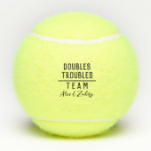 Balles De Tennis Équipe Doubles personnalisée (Dos)