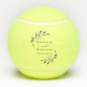 Balles De Tennis Eucalyptus Mariage de monographie verte (Dos)