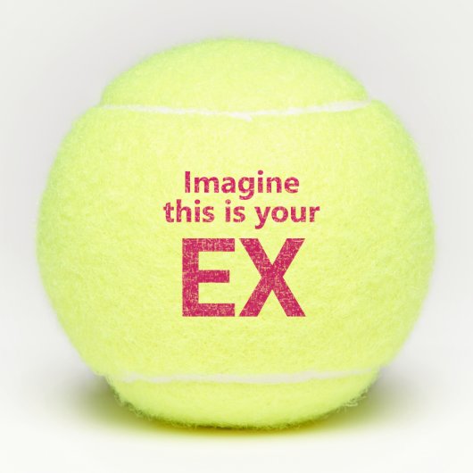 Balles De Tennis Ex-mari drôle (Devant)