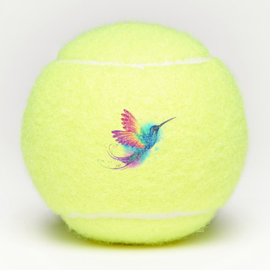 Balles De Tennis Exotic Rainbow Hummingbird (Devant)