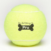 Balles de tennis faites sur commande de chien (Devant)