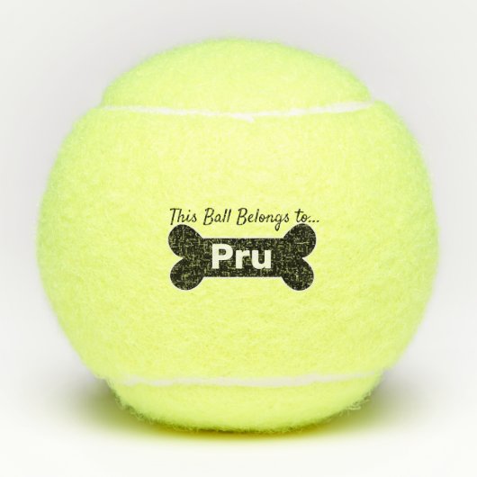 Balles de tennis faites sur commande de chien (Devant)
