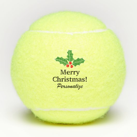 Balles de tennis faites sur commande de Noël avec (Devant)