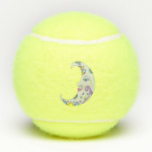 Balles De Tennis Fancy Crescent Moon Abstrait Couleur visage (Dos)