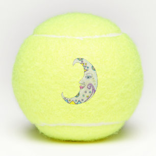 Balles De Tennis Fancy Crescent Moon Abstrait Couleur visage