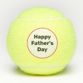 Balles De Tennis Fête des pères heureuse de tennis (Devant)