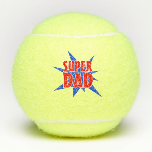 Balles De Tennis Fête des pères Super Papa (Devant)