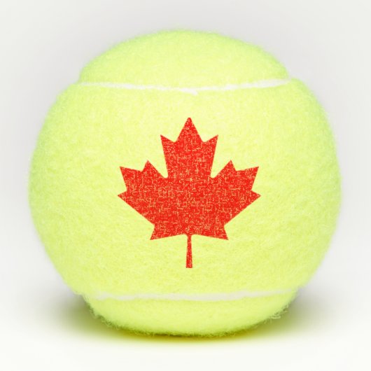 BALLES DE TENNIS FEUILLE D'ÉRABLE (Devant)