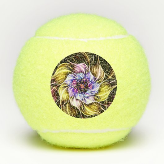 Balles De Tennis fleur fractale (Devant)
