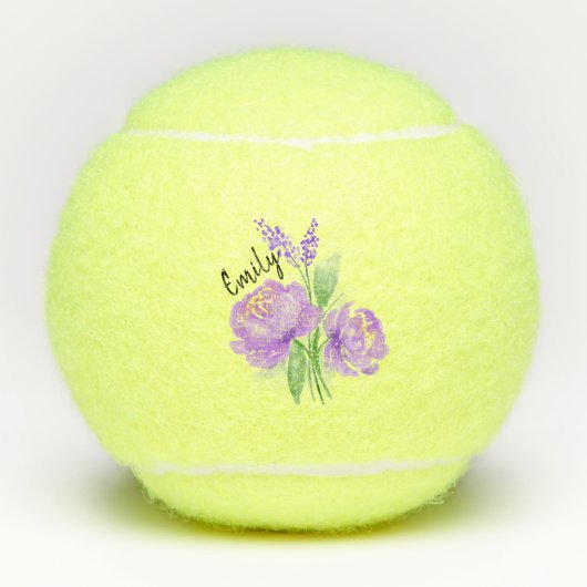 Balles De Tennis Fleurs (Devant)
