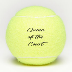 Balles De Tennis Funny Queen of the Court Script moderne