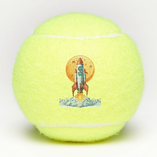 Balles De Tennis fusée (Devant)