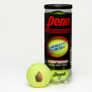 Balles De Tennis Gâteau de SlipperyJoe au glaçage tourbillonnant ar