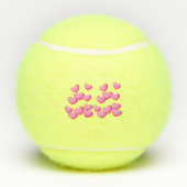 Balles De Tennis Grappe de Coeurs Plutôt Vibrants Nuances de rose (Dos)
