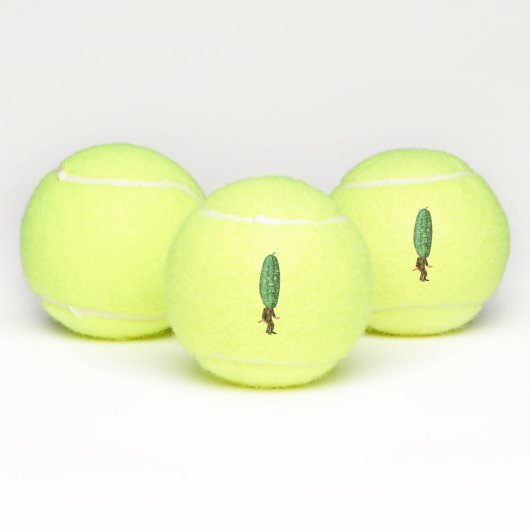 Balles De Tennis Grosse tête de chiche verte Silly Man en Brown (Multiple)
