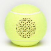 Balles De Tennis Halloween Cat Boo (Dos)