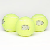 Balles De Tennis Happy Paper (Multiple)