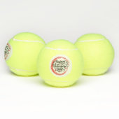 Balles De Tennis Heureuse Sainte-Valentin de tennis avec beaucoup d (Multiple)
