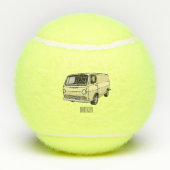 Balles De Tennis Illustration classique de van (Dos)