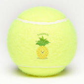 Balles De Tennis Illustration d'ananas mignon (Dos)