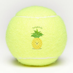 Balles De Tennis Illustration d'ananas mignon