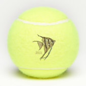 Balles De Tennis Illustration d'angelfish (Dos)