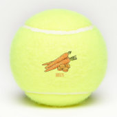 Balles De Tennis Illustration de carotte (Dos)