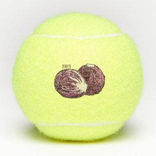 Balles De Tennis Illustration de chou rouge